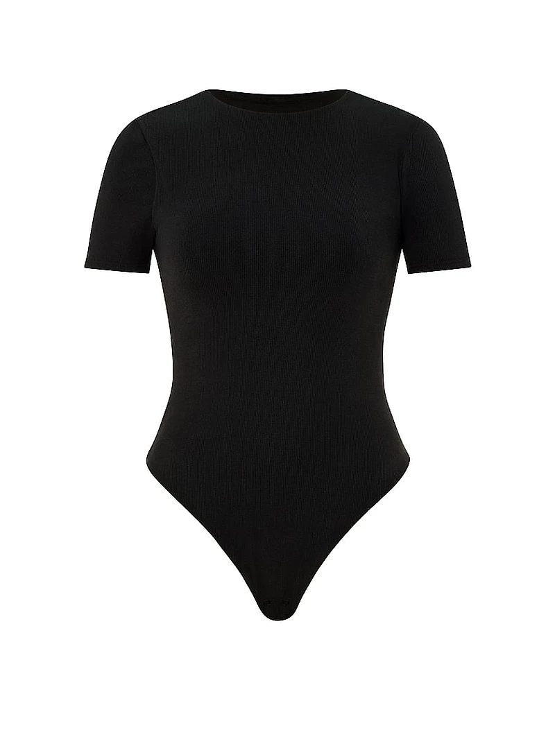 Shapewear by Victoria Smoothing Rib Tee Bodysuit