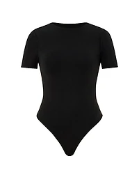 Shapewear by Victoria Smoothing Rib Tee Bodysuit