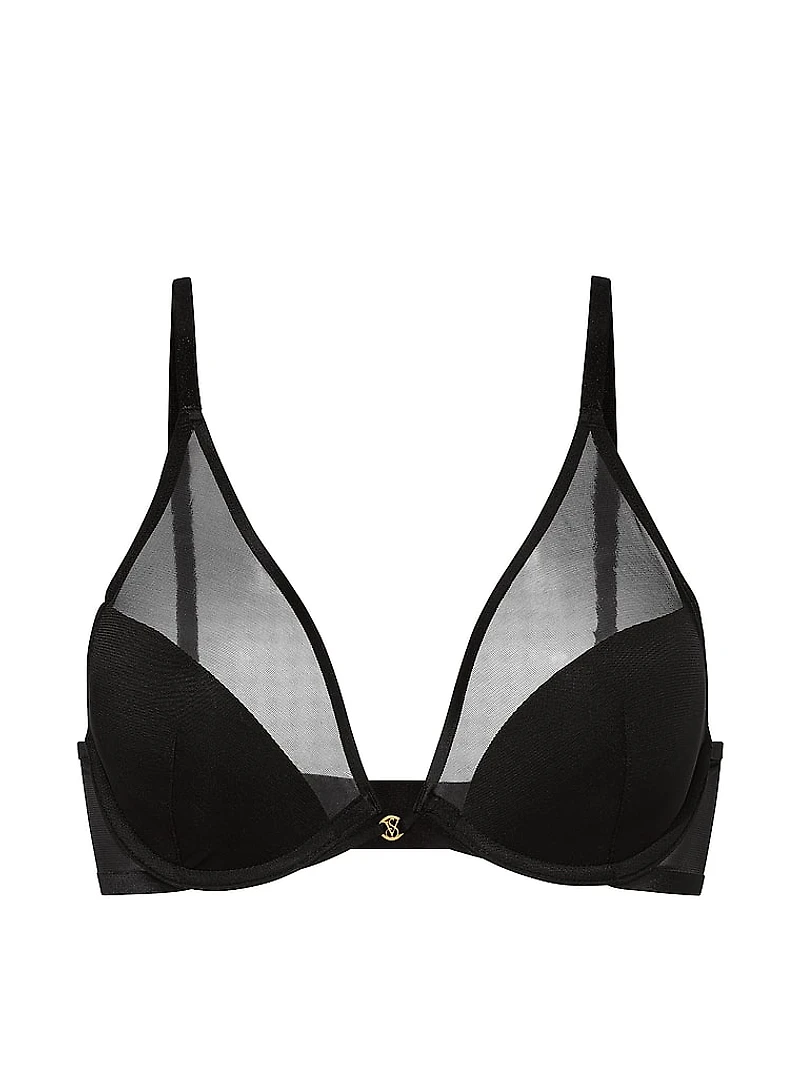 Sheer Reveal Lightly Lined Plunge Bra