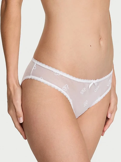 Twinkle Butterfly Lace & Mesh Bikini Panty