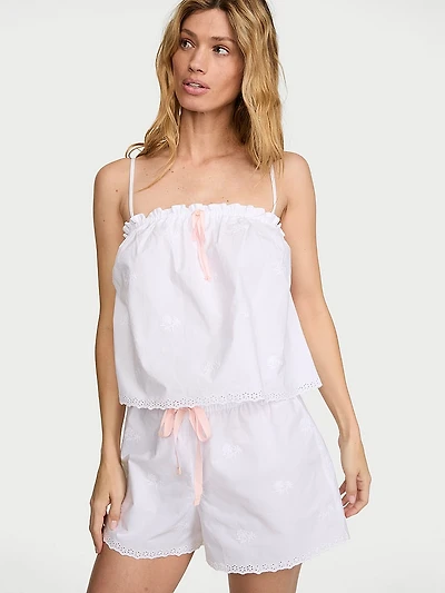 Heritage Cotton Eyelet Short Pajama Set
