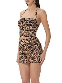 Arayna Mesh Halter Top