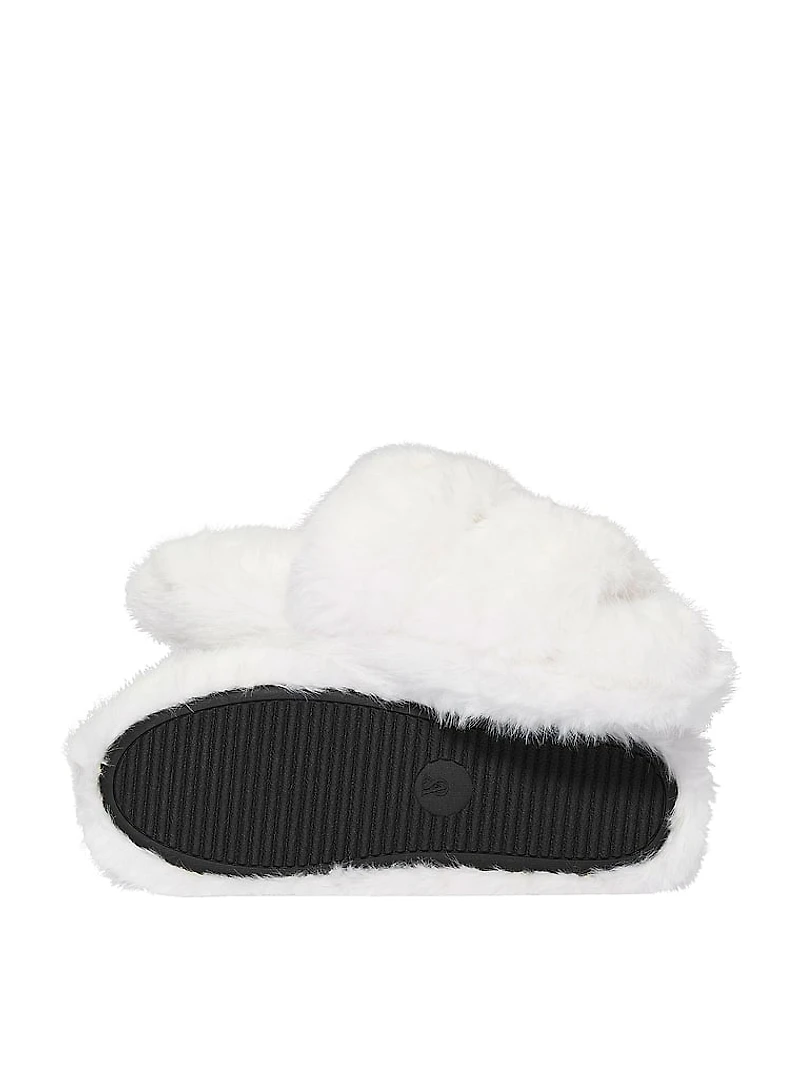 Luxe Plush Double Strap Slippers