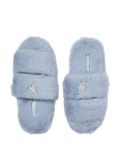 Luxe Plush Double Strap Slippers