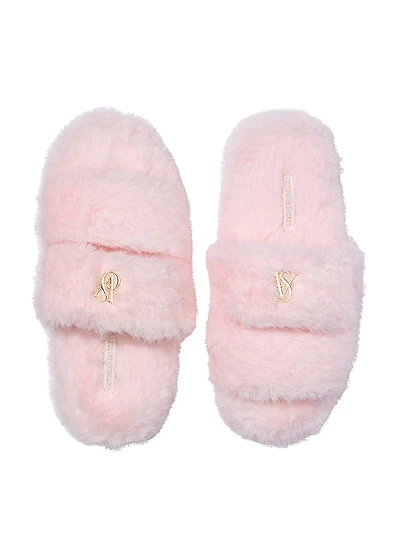 Luxe Plush Double Strap Slippers