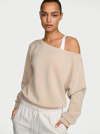 Featherweight Knit Off-the-Shoulder Top