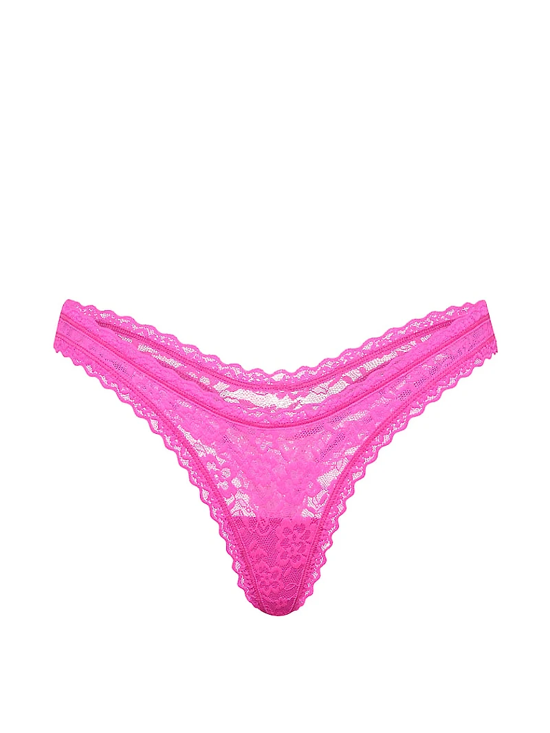 Lace Ultra-Mini Scoop Thong Panty