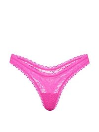 Lace Ultra-Mini Scoop Thong Panty