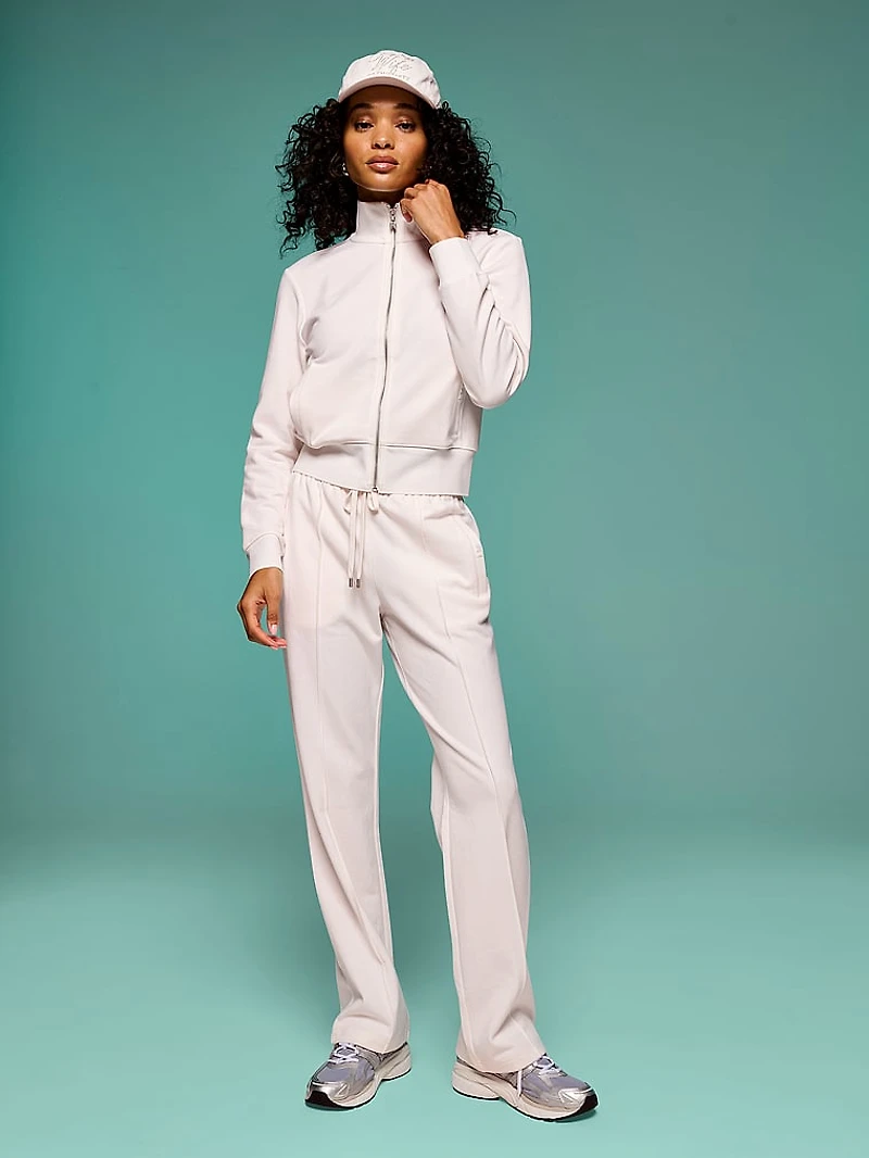 Bridal Pique Knit Flare Track Pant