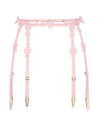 Blossom Embroidery Garter Belt