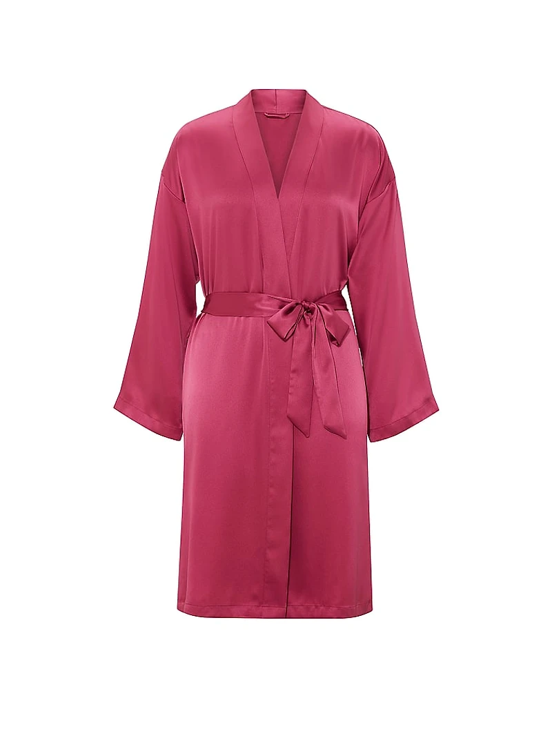 Signature Satin Midi Robe