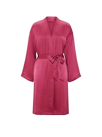 Signature Satin Midi Robe