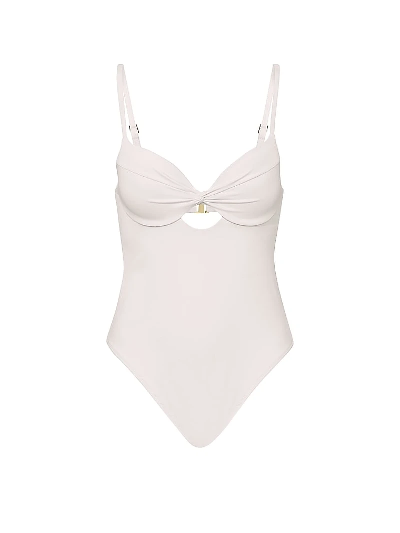 Twist Push-Up One-Piece Swimsuit
