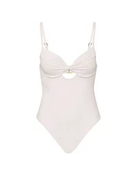 Twist Push-Up One-Piece Swimsuit