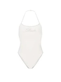 Bridal Bling Halter One-Piece Swimsuit