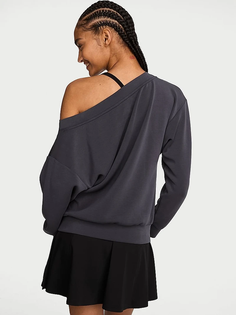 Featherweight Knit Off-the-Shoulder Top