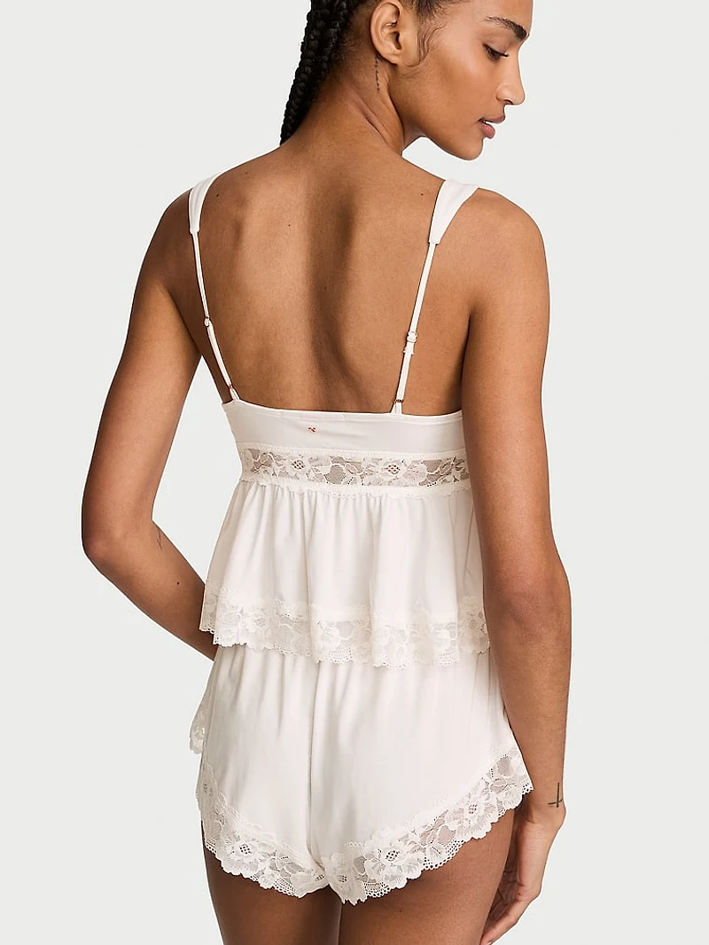 SoSoft™ Modal Lace-Trim Bridal Cami Set