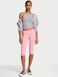 Cotton Foldover Capri Legging