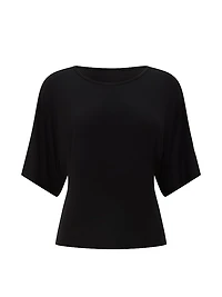 VSX Drapey Knit Side-Ruched Tee