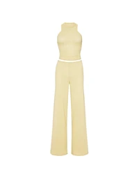 Cotton Shadow Stripe Tank & Pants Set