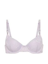 Sexy Tee Fleur Noir Lace Lightly Lined Demi Bra