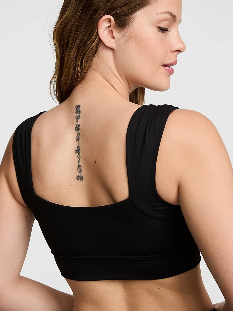 PINK Relay™ Ruched Cropped Bra Tank