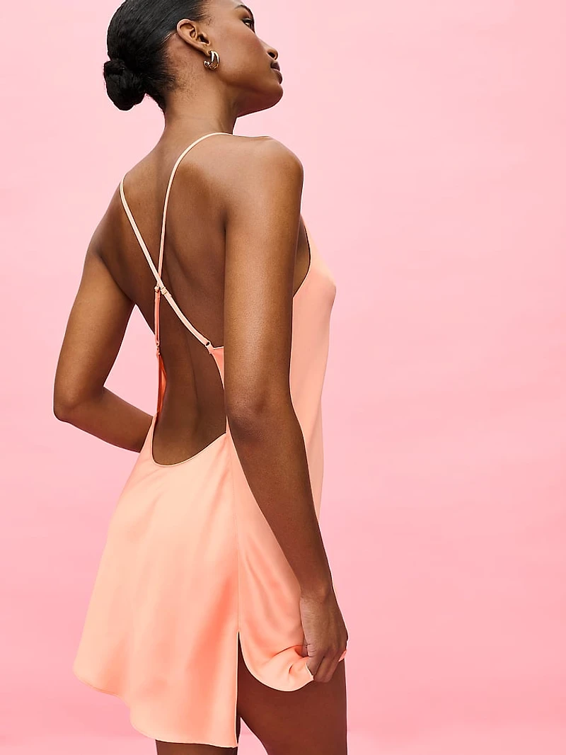 Satin Short Robe
