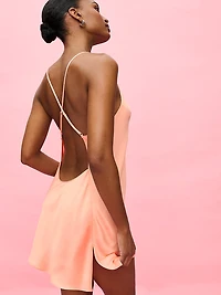 Satin Short Robe