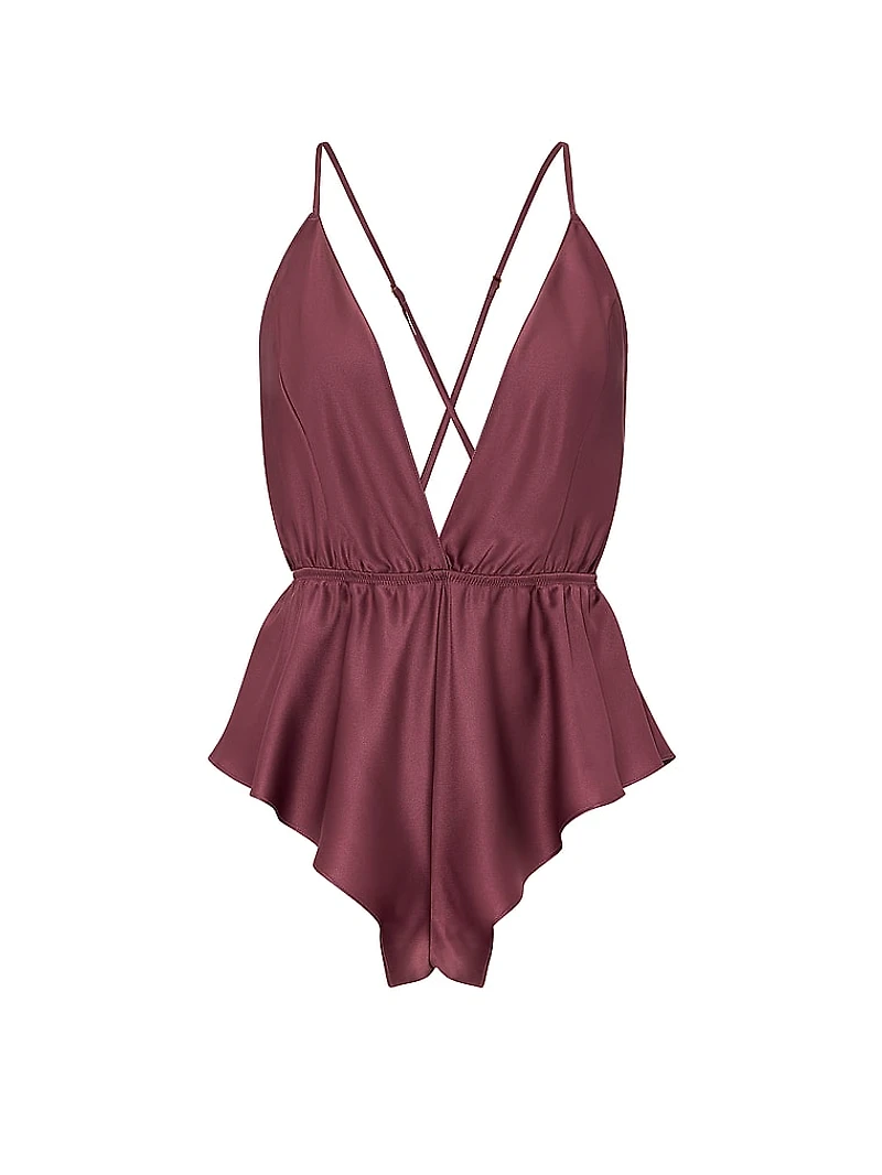 Satin Flutter Romper