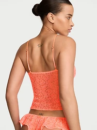 Tease Lace Cami & Flutter Short Set