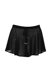 Beachwear Sheer Crinkle Flutter Short