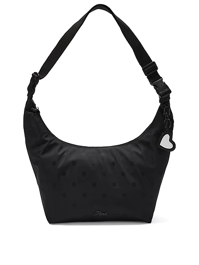Satin Nylon Hobo Bag
