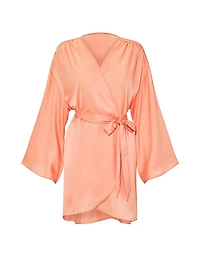 Satin Short Robe