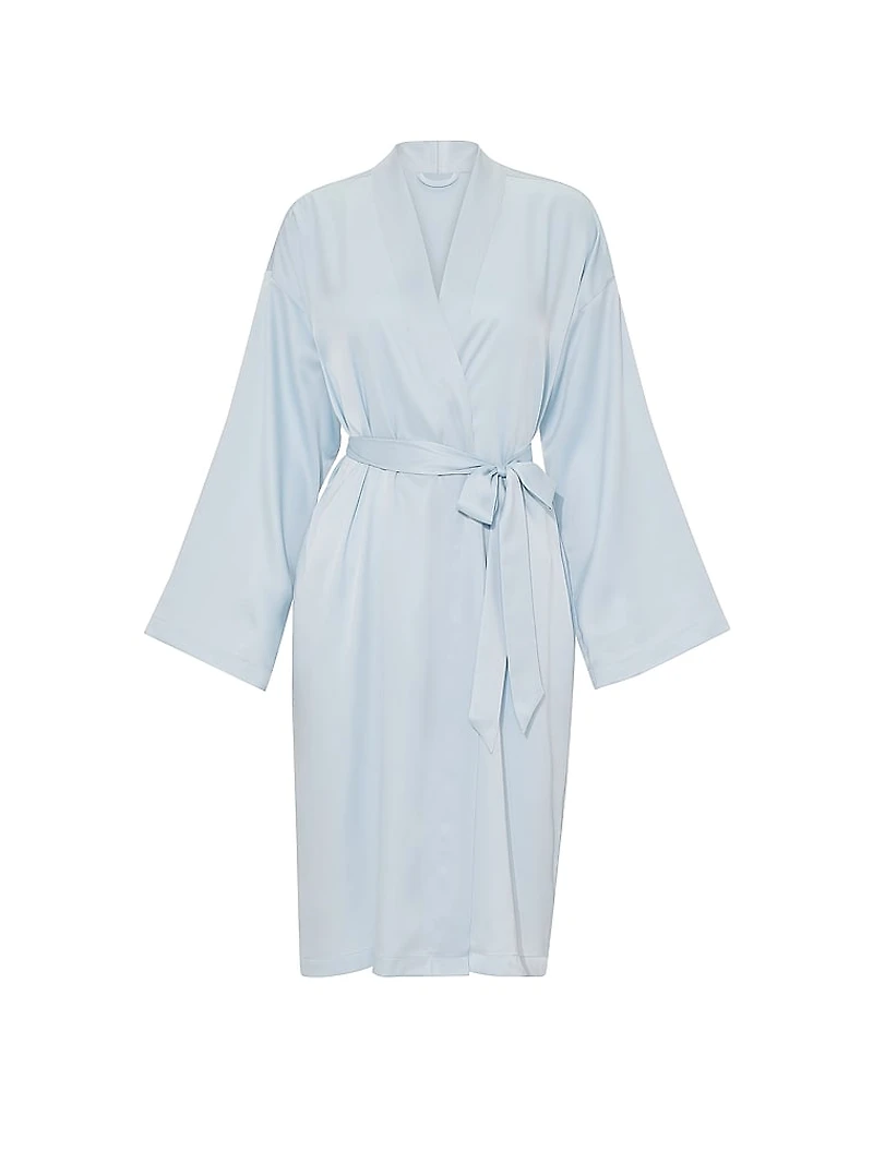 Signature Satin Midi Robe
