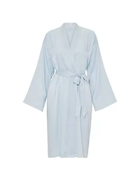 Signature Satin Midi Robe