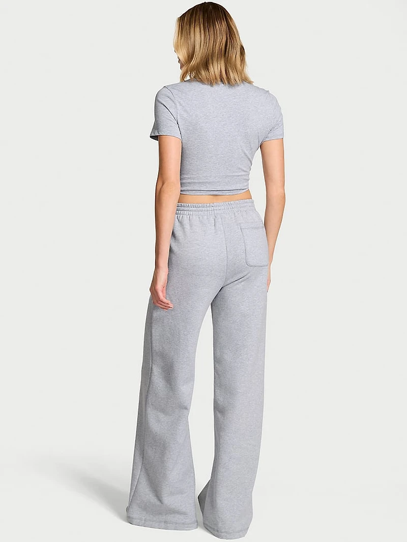 Iconic Fleece Wide-Leg Sweatpant