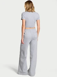Iconic Fleece Wide-Leg Sweatpant
