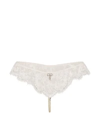 Lace Flutter Pearl Strand Thong