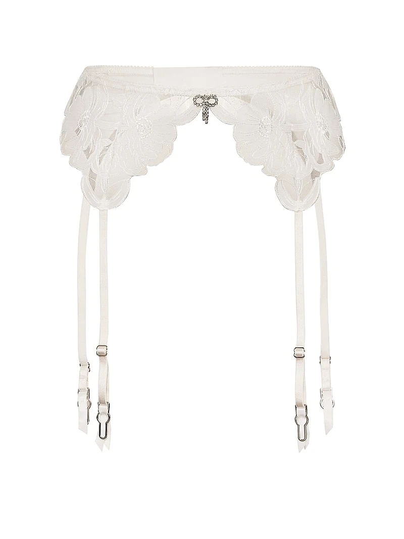 Frou Embroidery Garter Belt