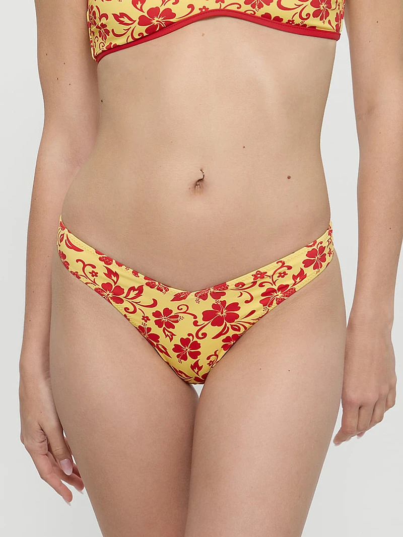Enzo Floral Cheeky Bikini Bottom