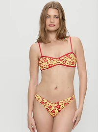 Enzo Floral Cheeky Bikini Bottom