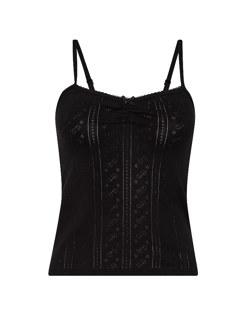 Pointelle Sweetheart Cami