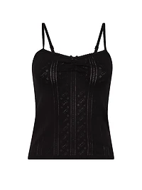 Pointelle Sweetheart Cami