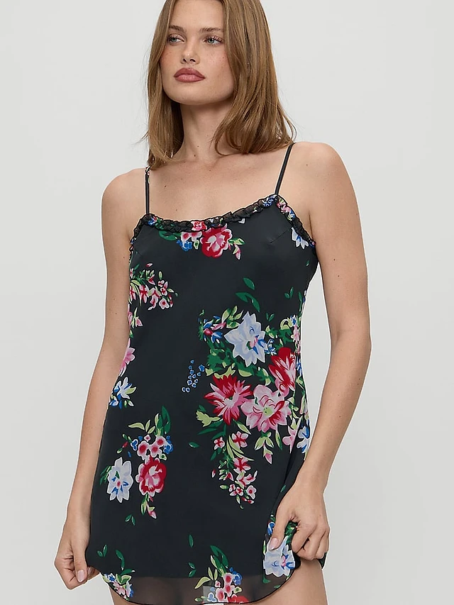 edikted romey beaded chiffon mini dress Romey Beaded Chiffon Mini Dress Edikted