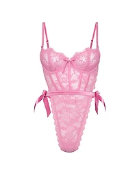 Wicked Unlined Lace Teddy