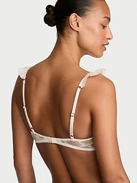 Tease Unlined Bridal Bow Lace Demi Bra