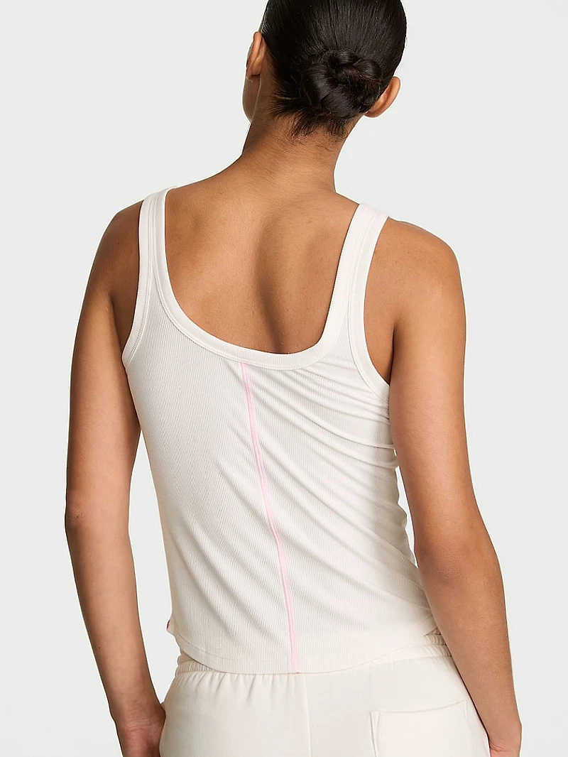VS Iconic Rib Square-Neck Tank Top