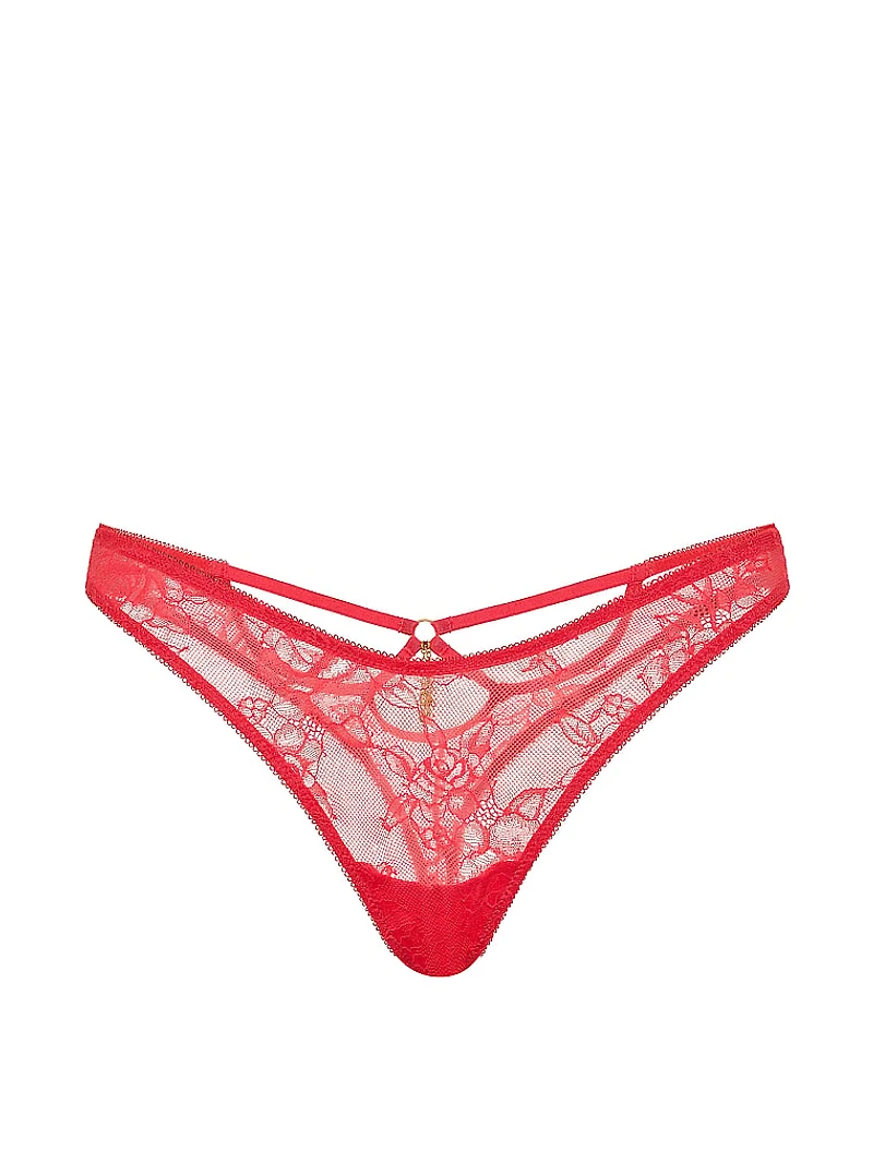 Icon by Victoria's Secret Lace Adjustable Thong Panty