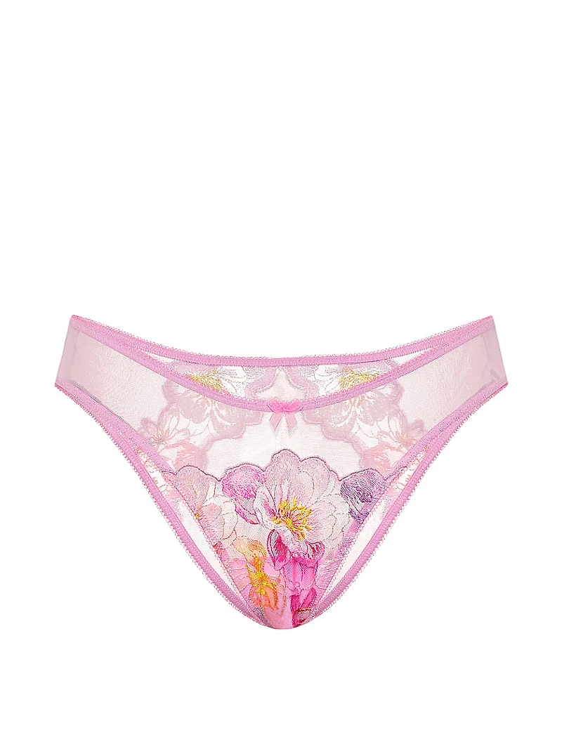 Watercolor Embroidery Brazilian Panty