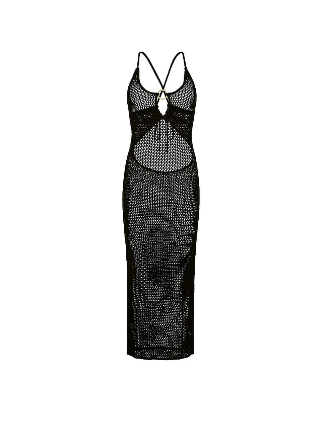 superdown del crochet keyhole dress Superdown White Del Crochet Keyhole Dress
